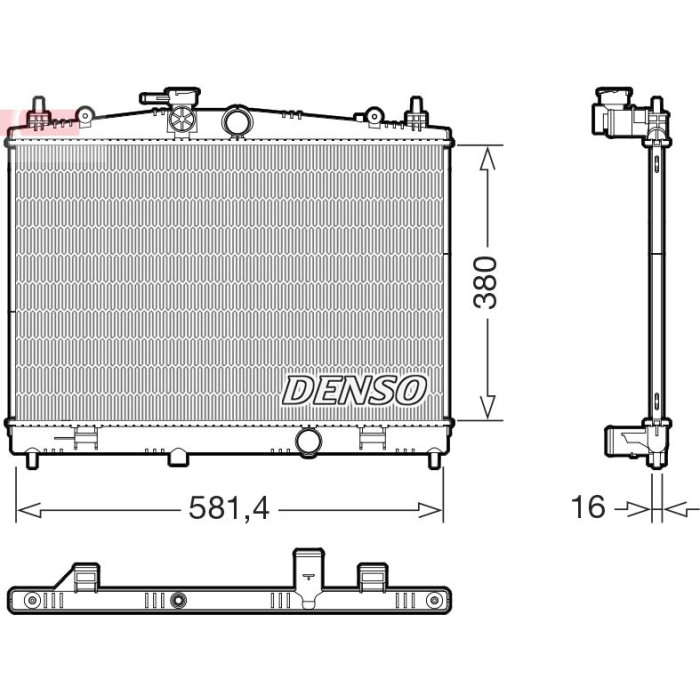 Denso Motorkühler DRM46079 Denso Motorkühler DRM46079