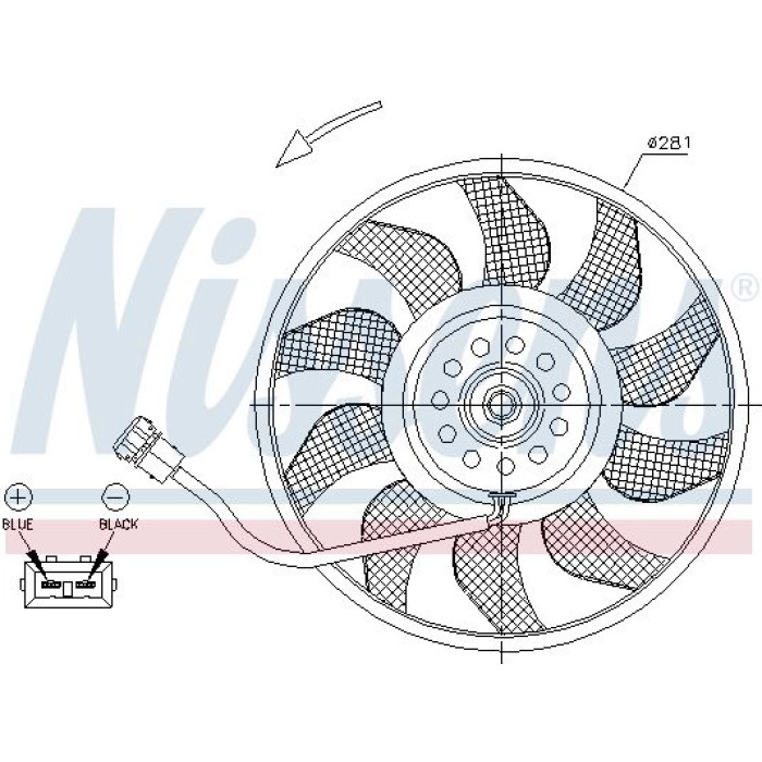 Nissens Kühlerlüfter PKW 85618 Nissens Kühlerlüfter PKW 85618