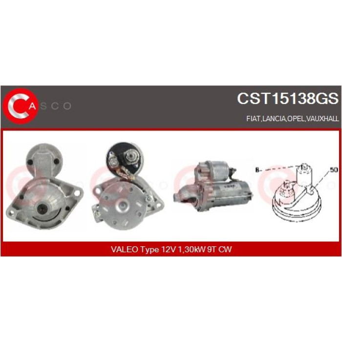CASCO Anlasser CST15138GS