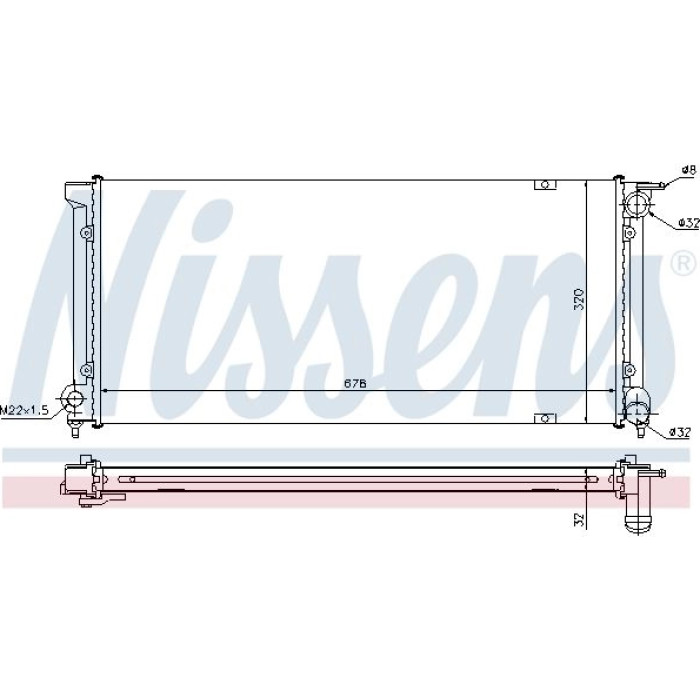 Nissens Wasserkühler PKW 652621 Nissens Wasserkühler PKW 652621
