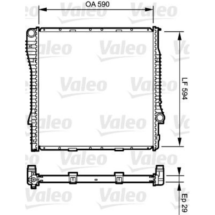 Valeo Motorkühler 734895 Valeo Motorkühler 734895