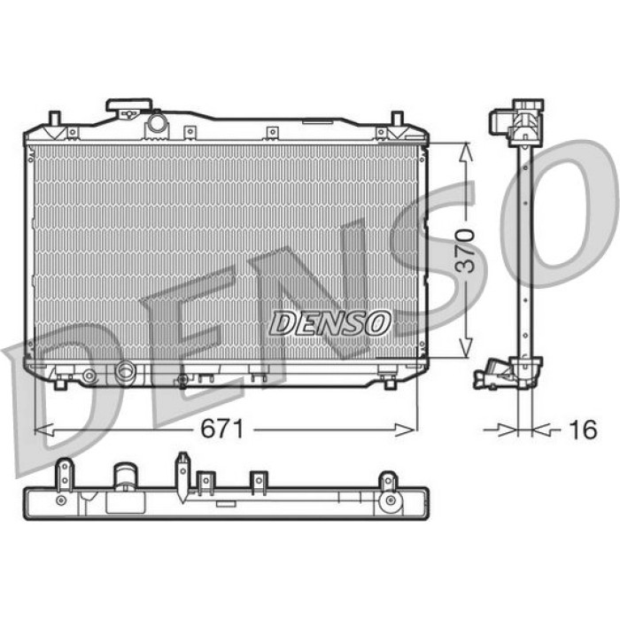 Denso Motorkühler DRM40005 Denso Motorkühler DRM40005