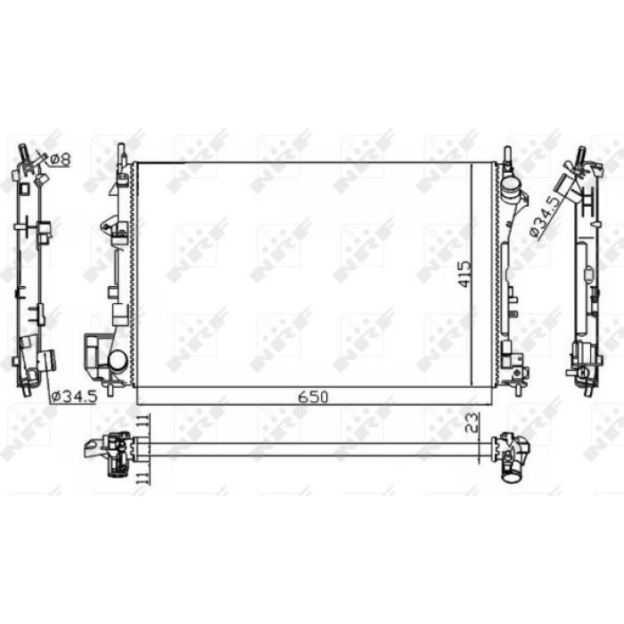 NRF Kühler 58203A NRF Kühler 58203A