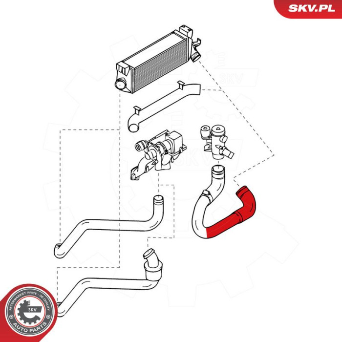 24SKV804 ESEN SKV Ladeluftschlauch 24SKV804 24SKV804 ESEN SKV Ladeluftschlauch 24SKV804