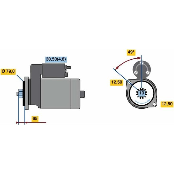 Bosch Starter 0 001 153 009 Bosch Starter 0 001 153 009