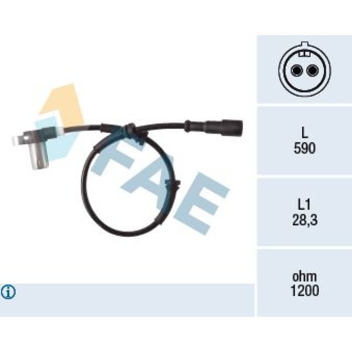 FAE Sensor, Raddrehzahl 78416 FAE Sensor, Raddrehzahl 78416