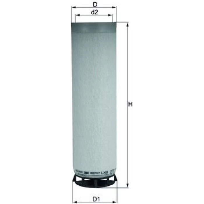 MAHLE Sekundärluftfilter LXS 272 MAHLE Sekundärluftfilter LXS 272
