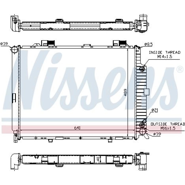 Nissens Wasserkühler PKW 62689A Nissens Wasserkühler PKW 62689A
