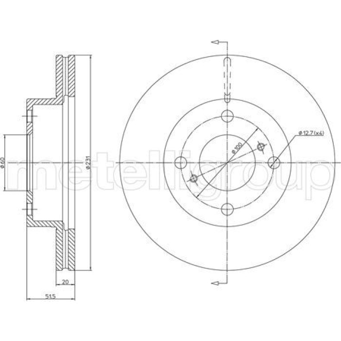 Cifam Bremsscheibe 800-1267