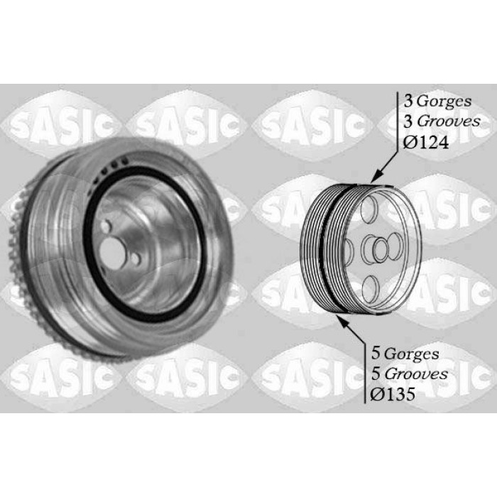 SASIC Riemenscheibe, Kurbelwelle 2156045
