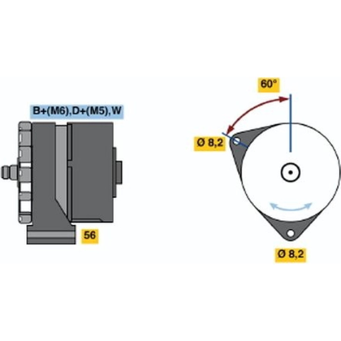 Bosch Generator 0120488185 Bosch Generator 0120488185