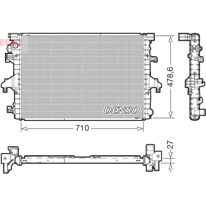 Denso Motorkühler DRM32055 Denso Motorkühler DRM32055