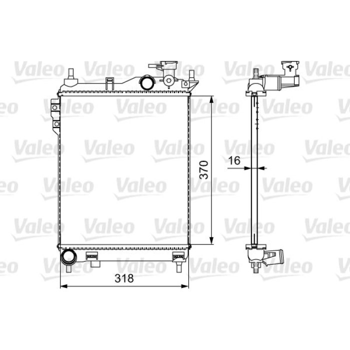 Valeo Motorkühler 734910 Valeo Motorkühler 734910