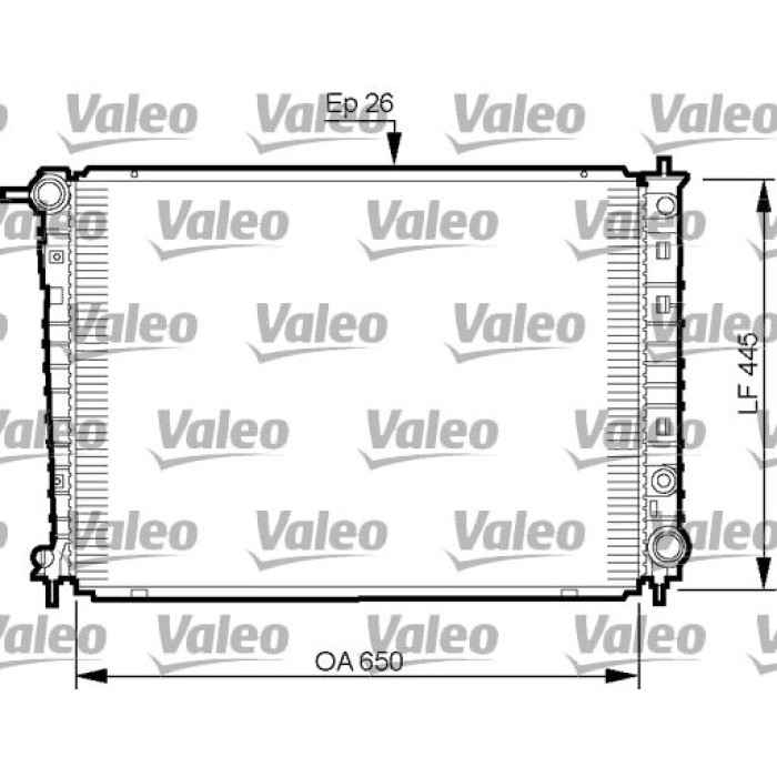 Valeo Motorkühler 735512 Valeo Motorkühler 735512
