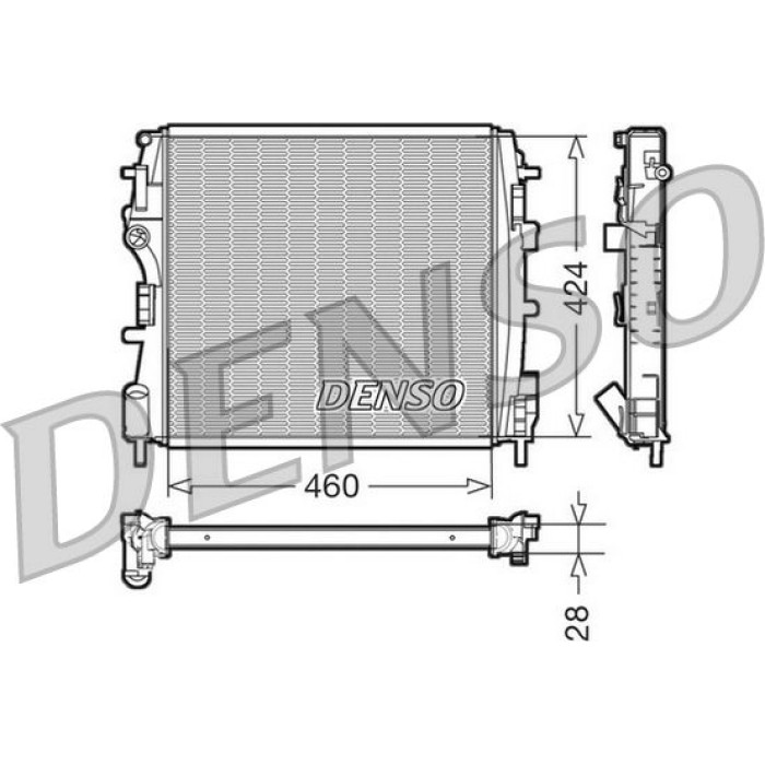Denso Motorkühler DRM23019 Denso Motorkühler DRM23019