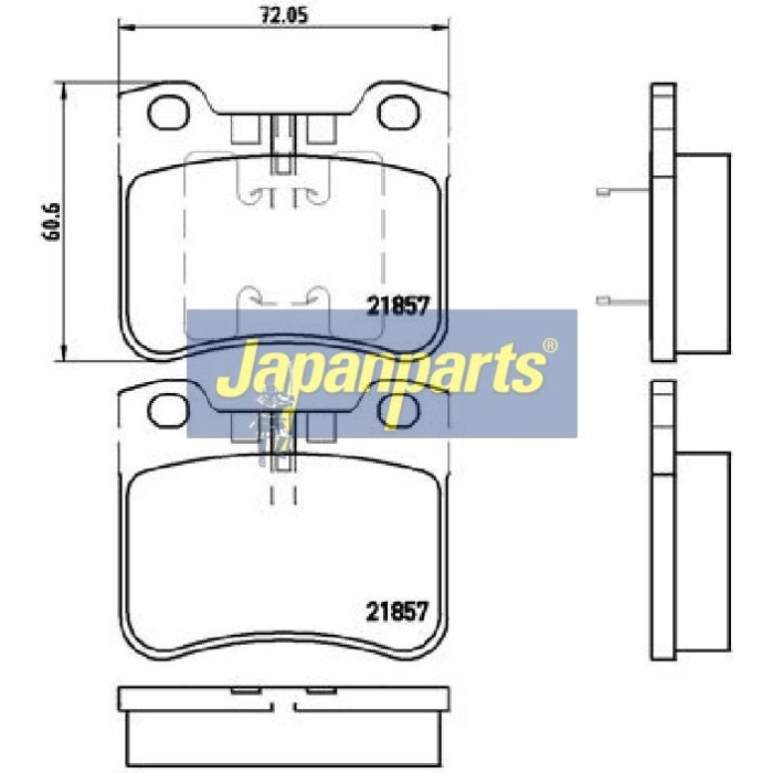 Japanparts Bremsbeläge PA-0600AF Japanparts Bremsbeläge PA-0600AF