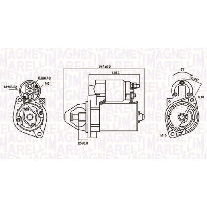 Magneti Marelli Anlasser 063721075010 Magneti Marelli Anlasser 063721075010