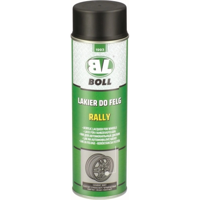 BOLL 0010135 Lack für Fahrzeugfelgen Rally schwarz matt Spray 500 ml BOLL 0010135 Lack für Fahrzeugfelgen Rally schwarz matt Spray 500 ml