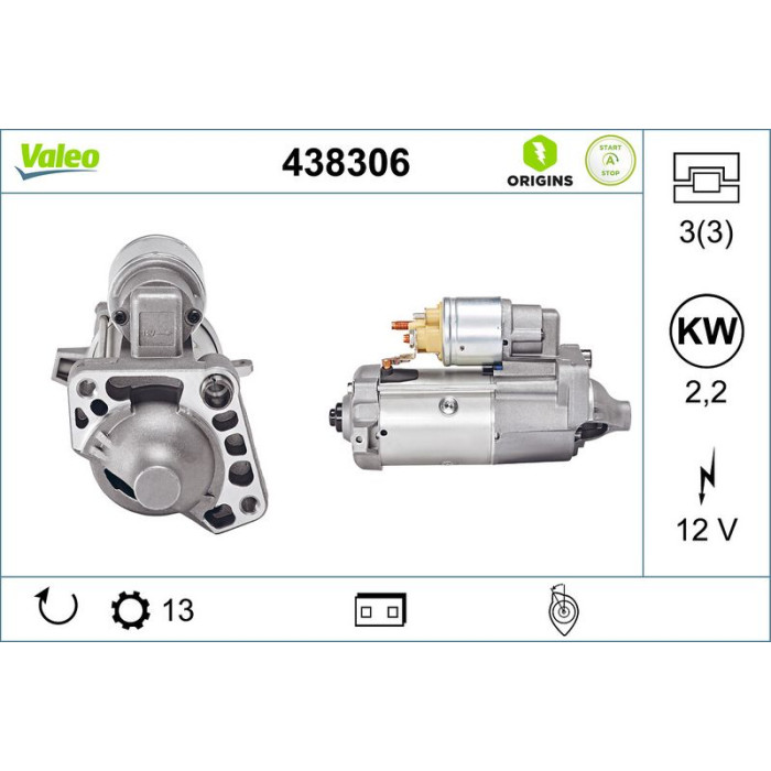 Valeo Anlasser 438306 Valeo Anlasser 438306