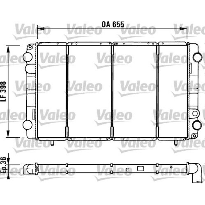 Valeo Motorkühler 730944 Valeo Motorkühler 730944