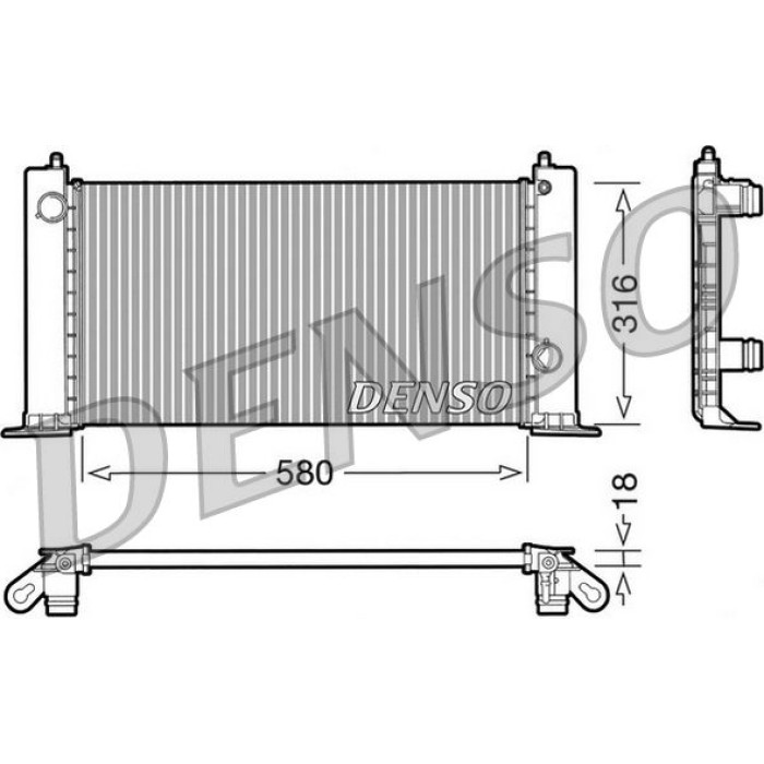 Denso Motorkühler DRM09120