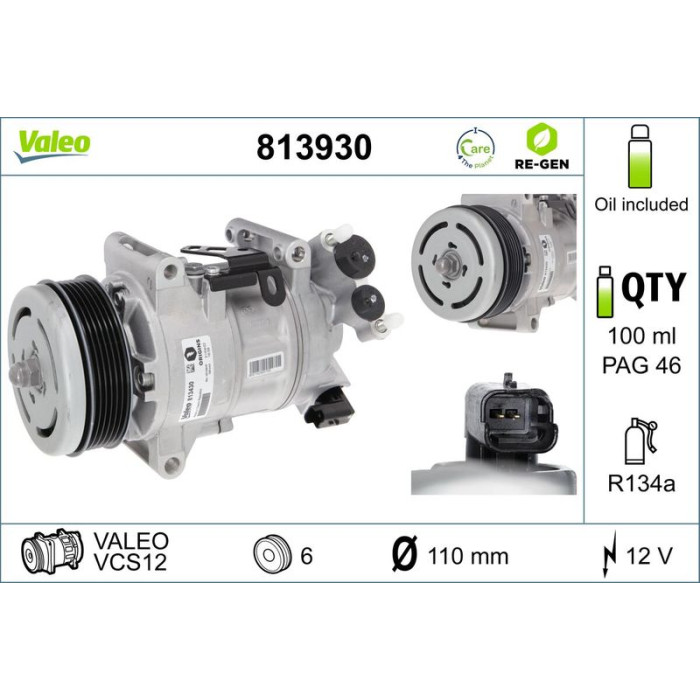 813930 Valeo Kompressor 813930 813930 Valeo Kompressor 813930