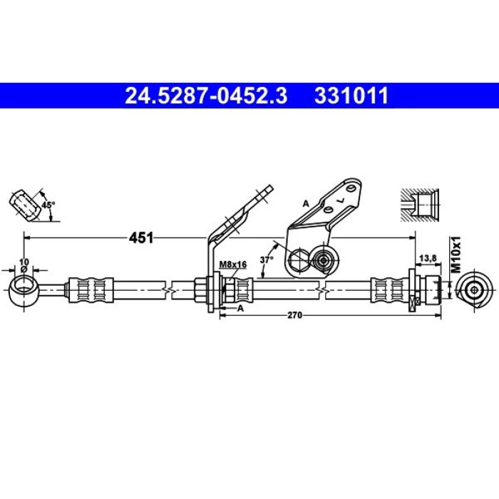 ATE Bremsschlauch 24.5287-0452.3