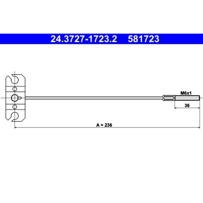 ATE Handbremsseil 24.3727-1723.2