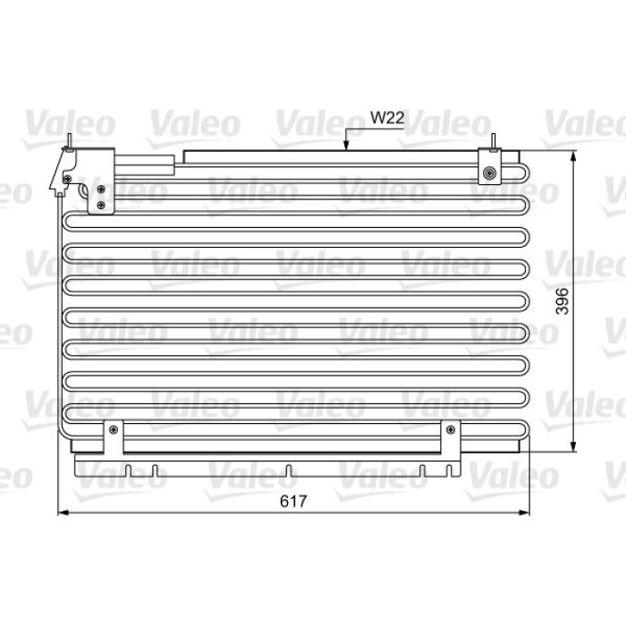 Valeo Klimakondensator 814034 Valeo Klimakondensator 814034