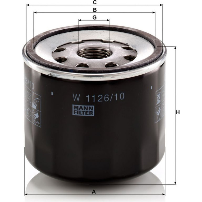 MANN-FILTER Industriefilter W 1126/10 MANN-FILTER Industriefilter W 1126/10