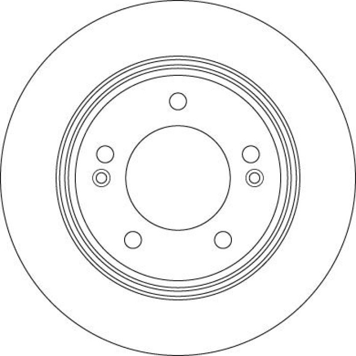 TRW Bremsscheibe Hinterachse DF6627 TRW Bremsscheibe Hinterachse DF6627