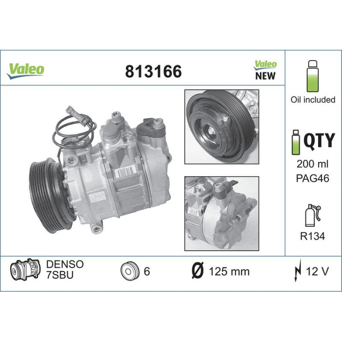Valeo Kompressor 813166 Valeo Kompressor 813166
