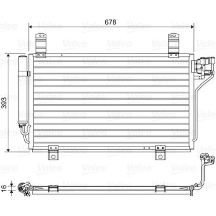 Valeo Klimakondensator 814048 Valeo Klimakondensator 814048