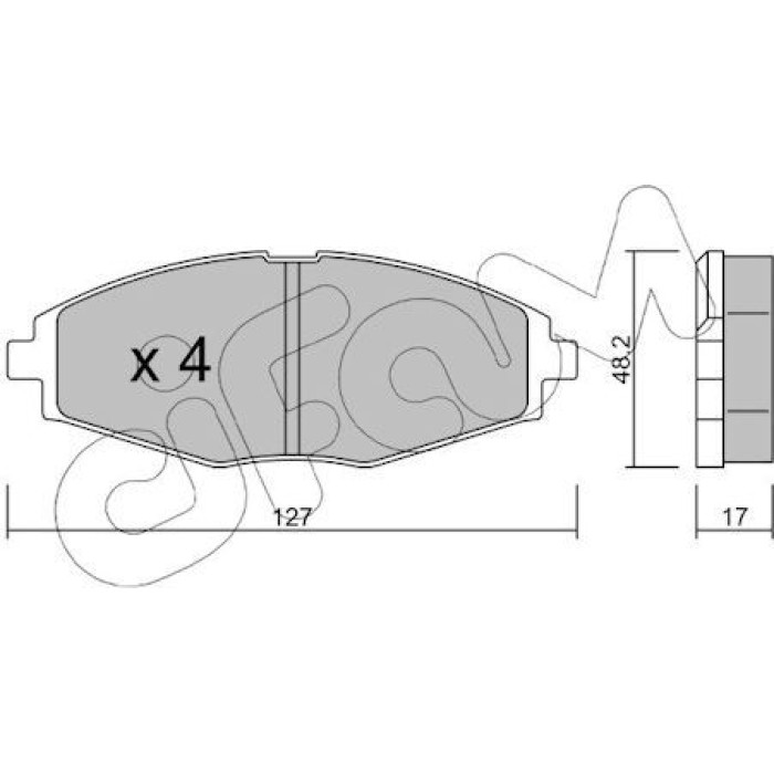 CIFAM Bremsbelagsatz, Scheibenbremse 822-293-0 CIFAM Bremsbelagsatz, Scheibenbremse 822-293-0
