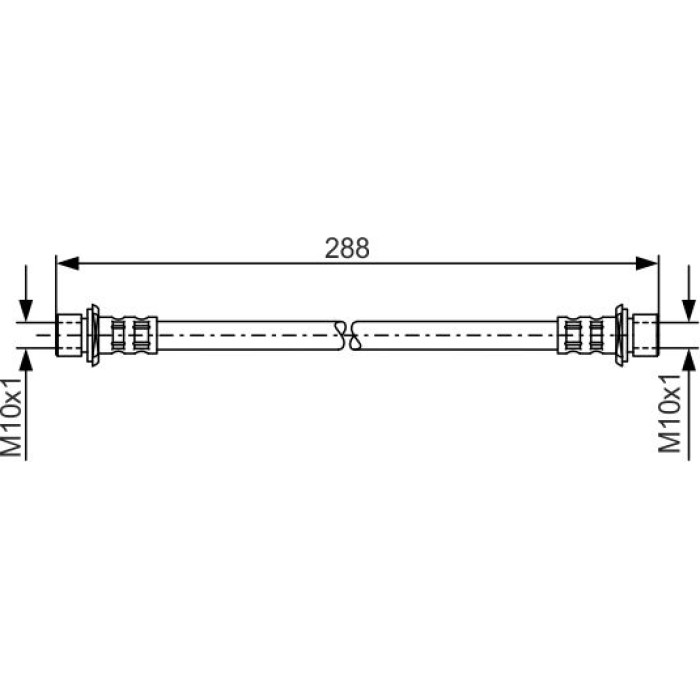 Bosch Bremsschlauch 1987481129
