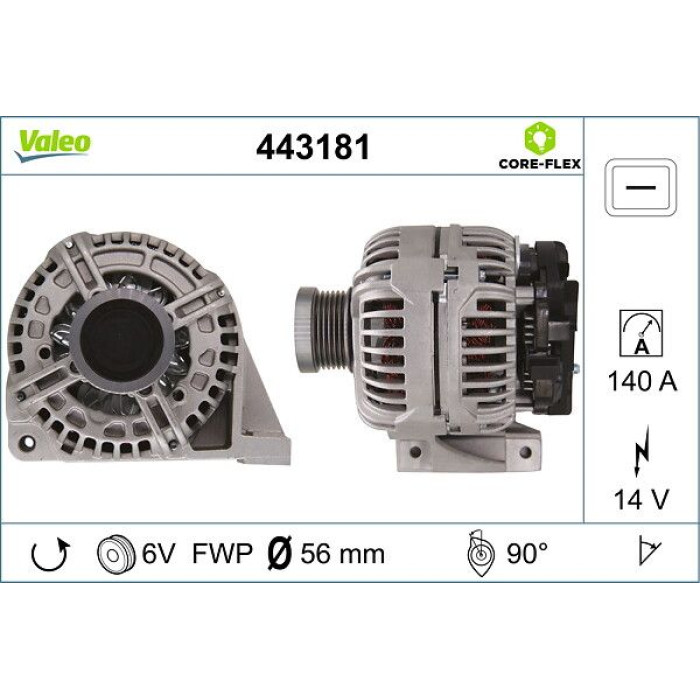 Valeo Lichtmaschine 443181 Valeo Lichtmaschine 443181
