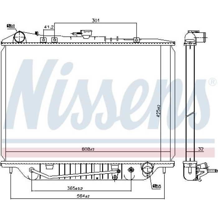 Nissens Wasserkühler PKW 63117 Nissens Wasserkühler PKW 63117