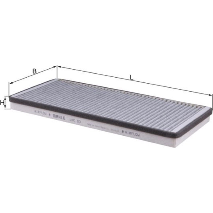 MAHLE Filter, Innenraumluft LAK 83 MAHLE Filter, Innenraumluft LAK 83