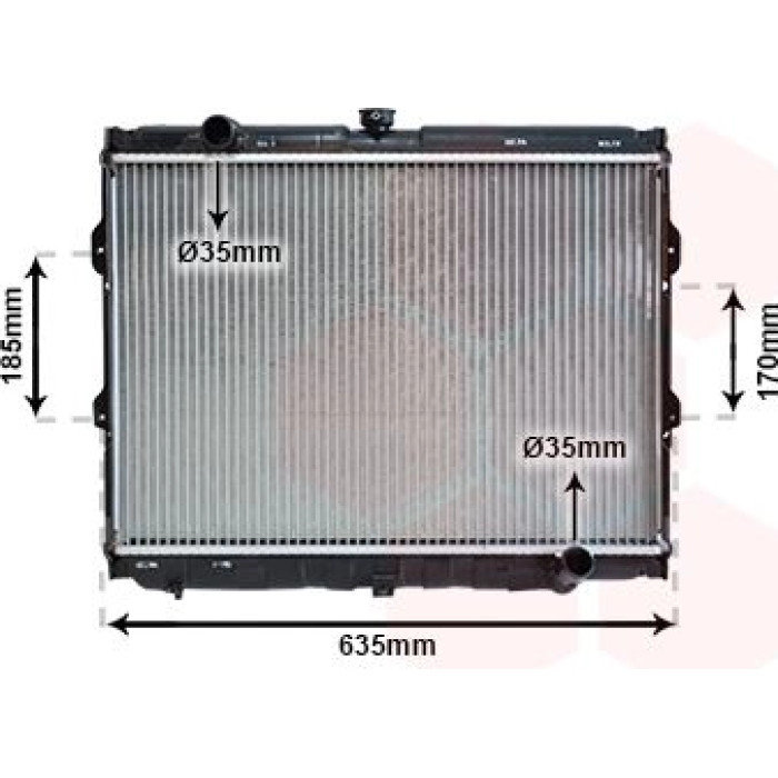 Van Wezel Motorkühler 82002108 Van Wezel Motorkühler 82002108
