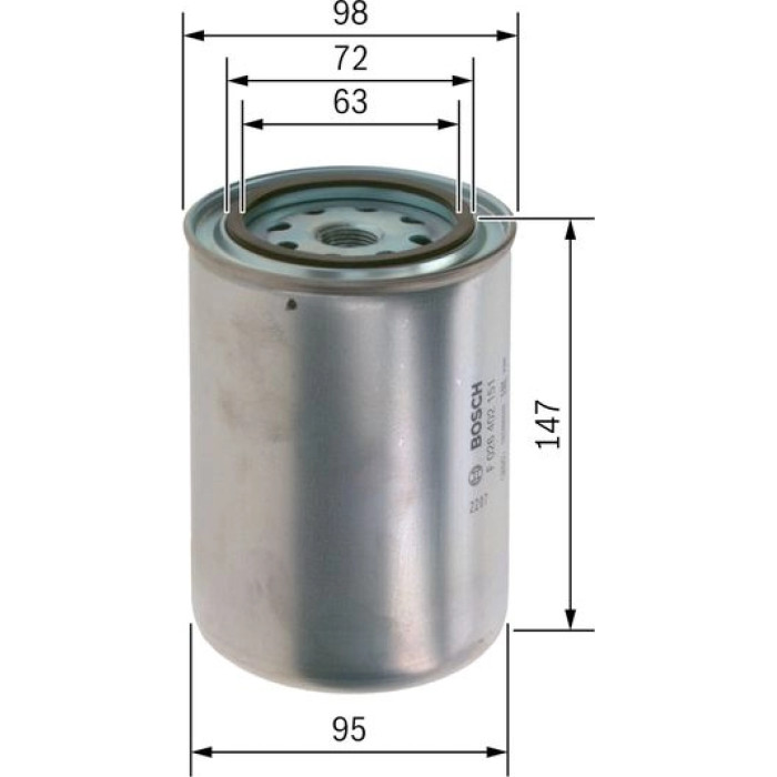 Bosch Kraftstofffilter F 026 402 151 Bosch Kraftstofffilter F 026 402 151