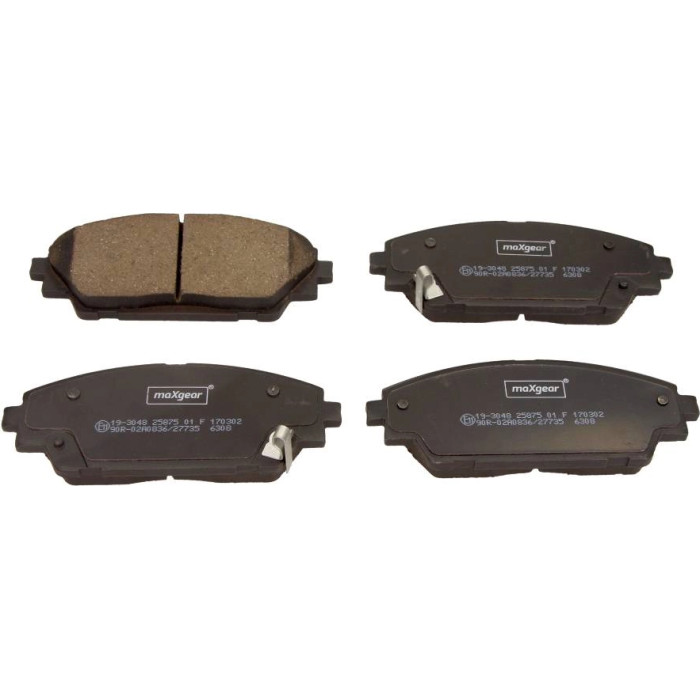 MAXGEAR Bremsbelagsatz 19-3048 Mazda 3 1.5-2.2D 13 MAXGEAR Bremsbelagsatz 19-3048 Mazda 3 1.5-2.2D 13
