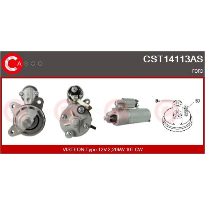 CASCO Anlasser CST14113AS CASCO Anlasser CST14113AS