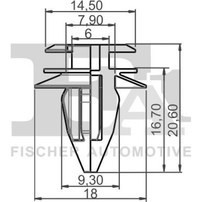 FA1 Türverkleidungsclip 10-40008.10 FA1 Türverkleidungsclip 10-40008.10