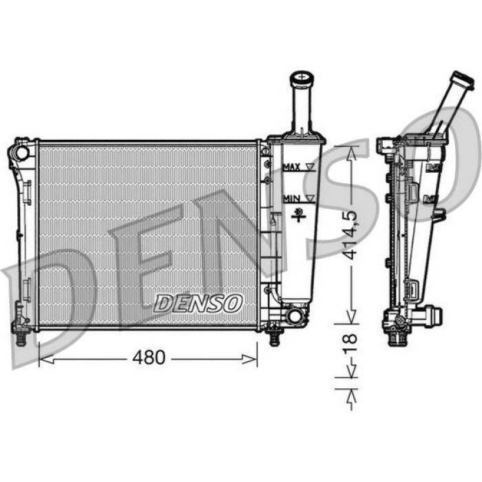 Denso Motorkühler DRM09161 Denso Motorkühler DRM09161