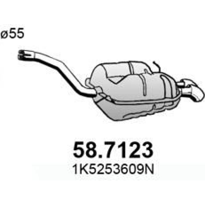 ASSO Endschalldämpfer 58.7123 ASSO Endschalldämpfer 58.7123