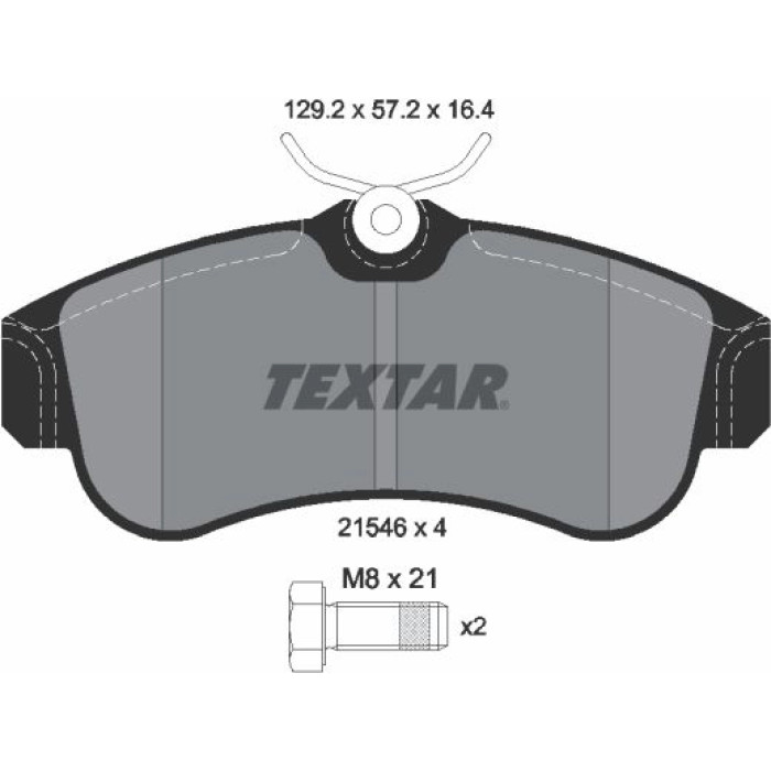 2154601 Textar Bremsbelagsatz 2154601