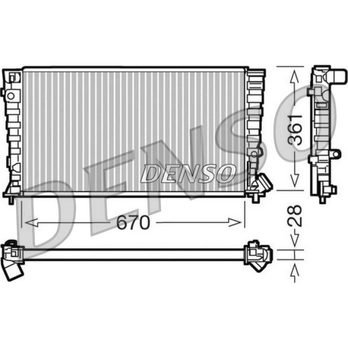 Denso Motorkühler DRM07030