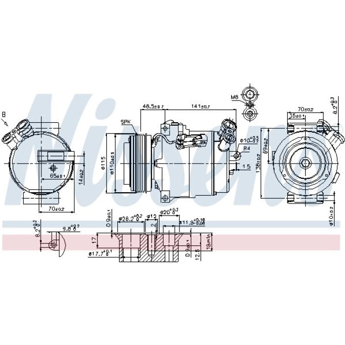 Nissens Klimakompressor PKW 89592 Nissens Klimakompressor PKW 89592