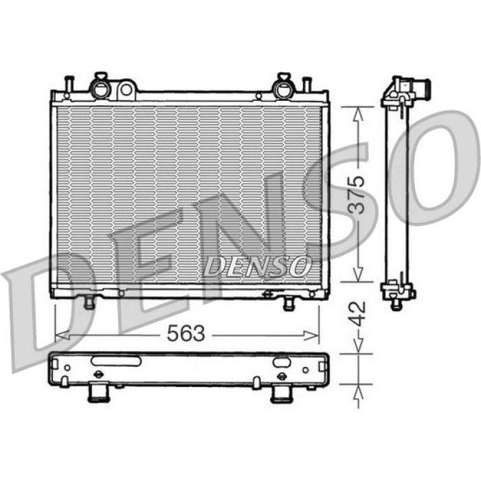 Denso Motorkühler DRM09021 Denso Motorkühler DRM09021
