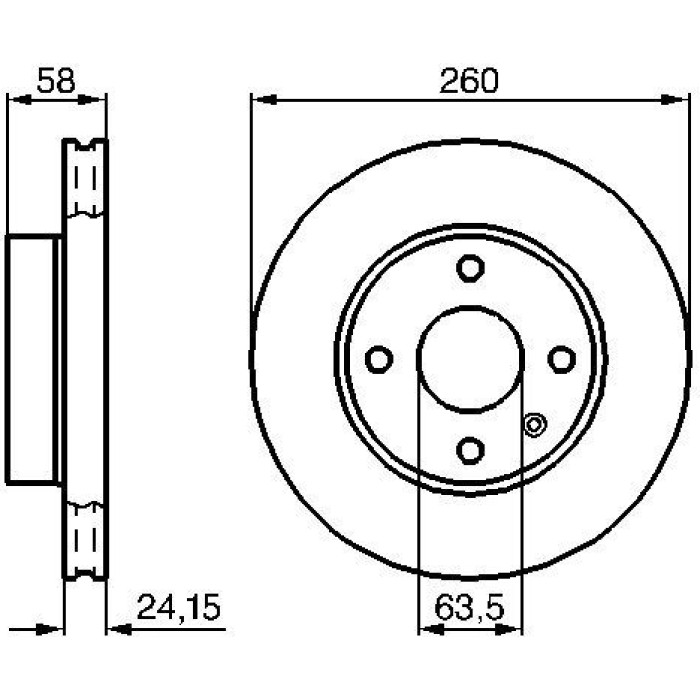 Bosch Bremsscheibe Vorderachse 0 986 478 346 Bosch Bremsscheibe Vorderachse 0 986 478 346